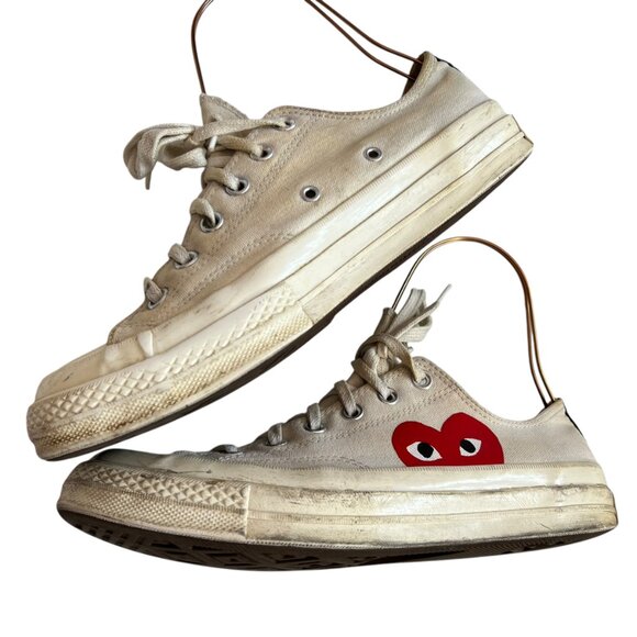 Comme des Garçons Play Converse Low Chuck Taylor Sneakers - Picture 6 of 14